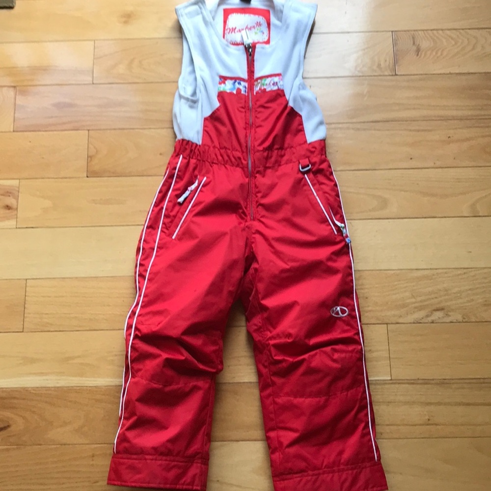Girls ski bib size 6 brand Marker normal wear